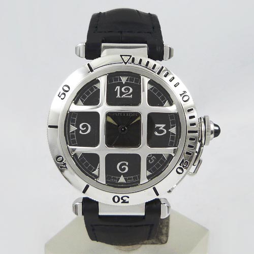 中古美品カルティエ　パシャ38　N950　コンベックスグリッド