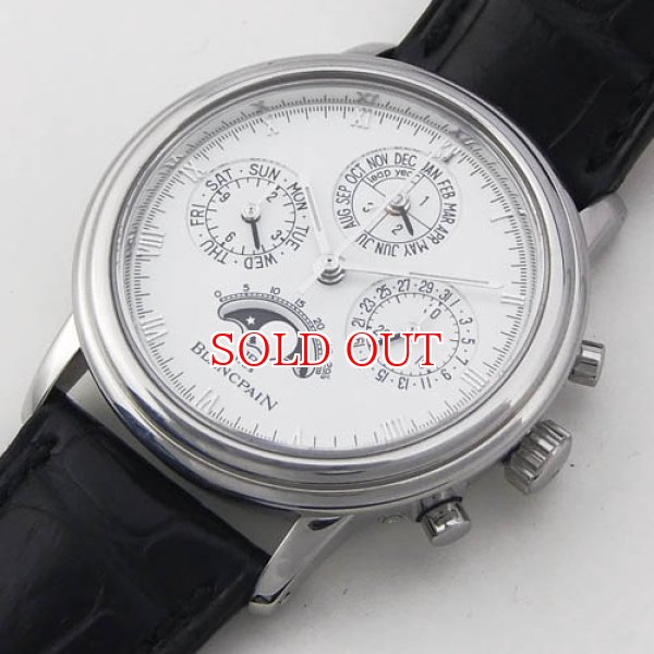 画像5: 中古美品ブランパン　ヴィルレ　永久カレンダークロノグラフ (5)