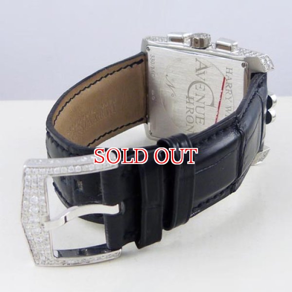 画像3: 中古美品ハリーウィンストン　アヴェニューC　クロノグラフ　全面アフターダイヤ (3)