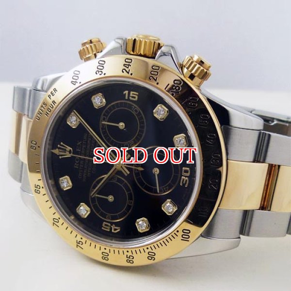 画像2: 中古美品ロレックス　デイトナコンビ　8P  (2)
