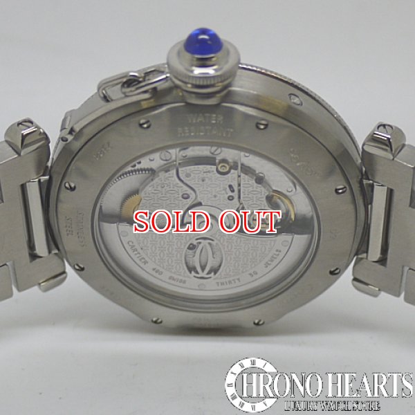画像4: カルティエ パシャ38mm GMT パワーリザーブ SS (4)