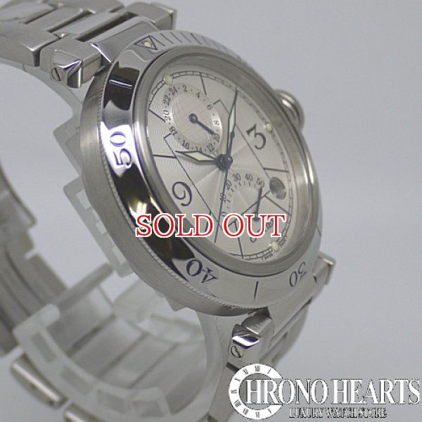 画像3: カルティエ パシャ38mm GMT パワーリザーブ SS (3)