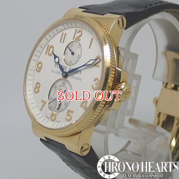 画像2: ユリスナルダン マリーンクロノメーター K18YG (2)