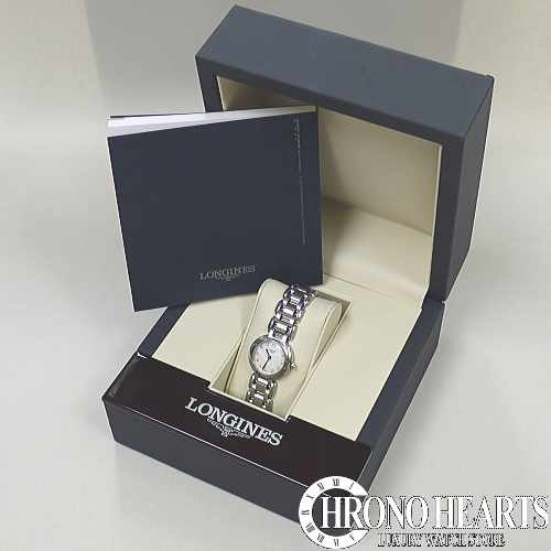 ロンジン LONGINES L8.109.0.87.6 プリマルナ 12P ダイヤべゼル クォーツ レディース 良品 箱・保証書付き_766292